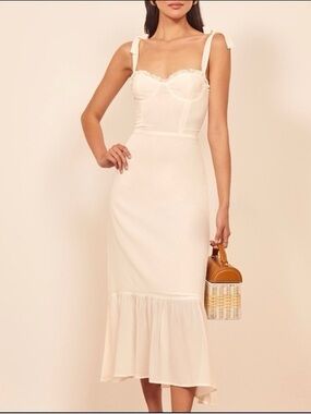 Reformation Nikita Dress Ivory